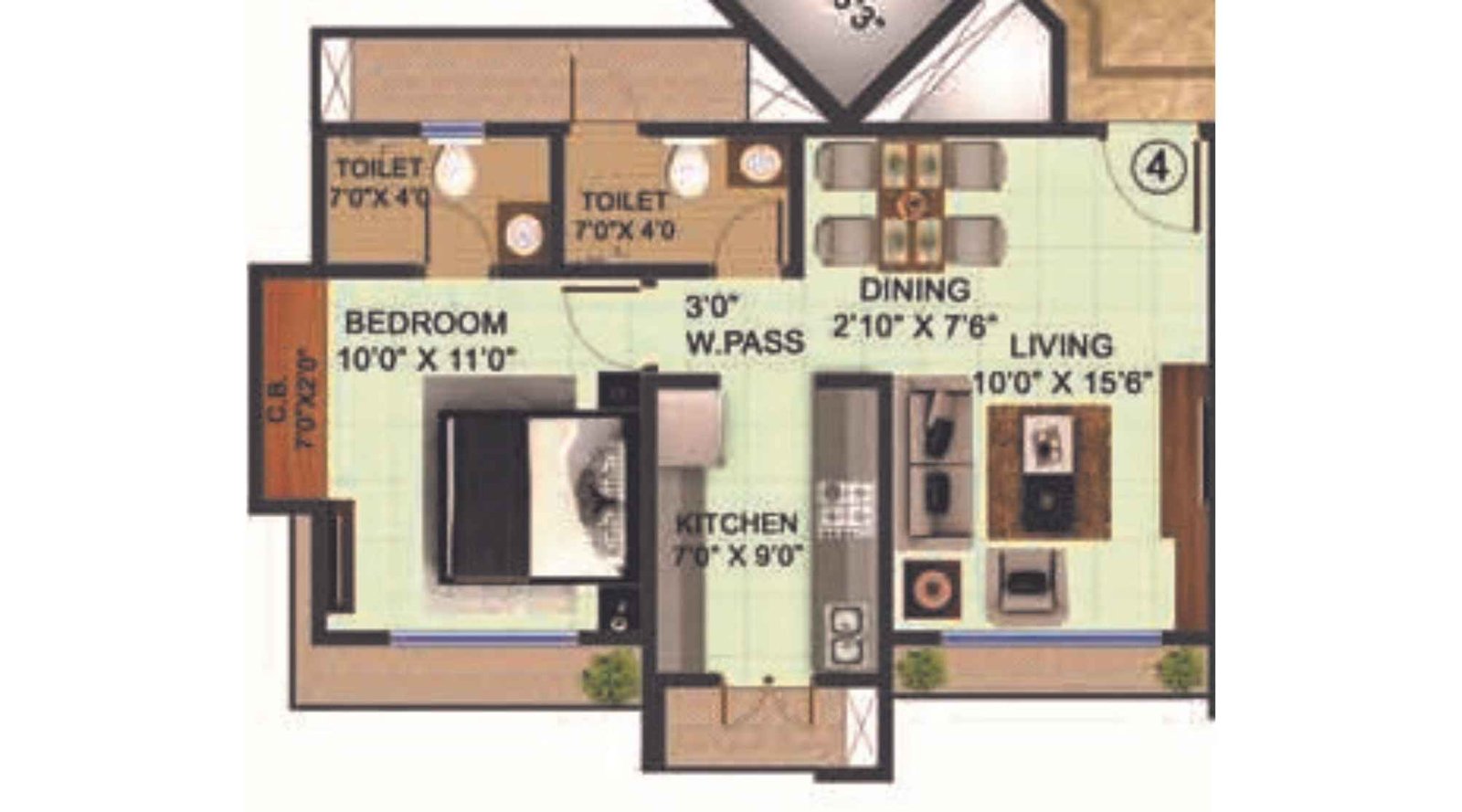 Bhoomi-Acres-Floor-Plan-G-H-Wing-1-BHK-Unit-Plan-4
